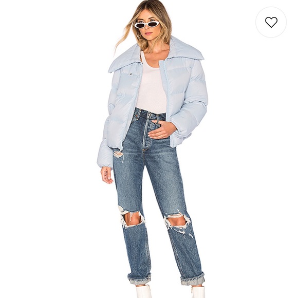 Revolve X Kendall + Kylie Puffer Jacket Ice Blue - Picture 5 of 5
